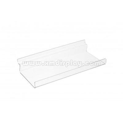 Slatwall Acrylic Shelf with Front Lip Shoe & Wallet Display F15008S