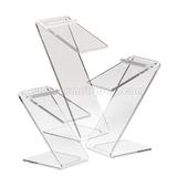 Clear Acrylic Counter Top Shoe Display Set F15003S 