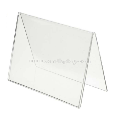 Acrylic Tent Shaped Card Holder - Single Sided F15004C